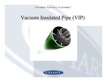 Vacuum Insulated Pipe (VIP) For LNG Service