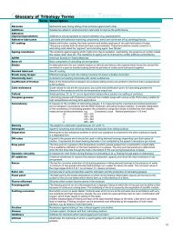 Glossary of Tribology Terms (English)