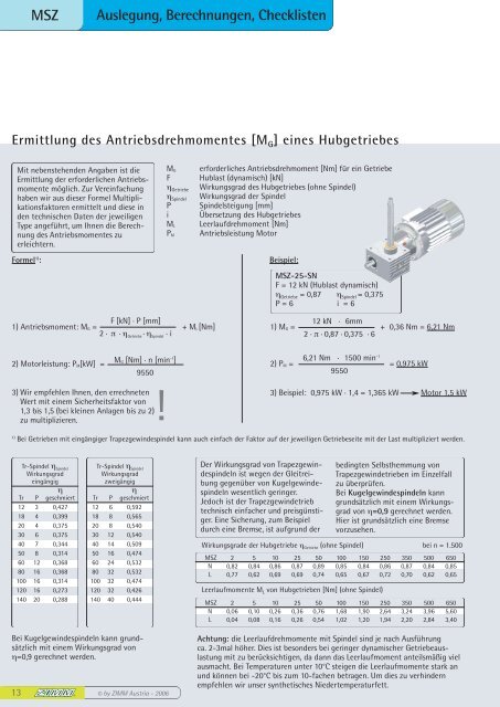 Auslegung, Berechnung, Checkliste neu dt 1 69