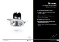 Simetra Low glare downlight with specular reflector - PhotonStar LED