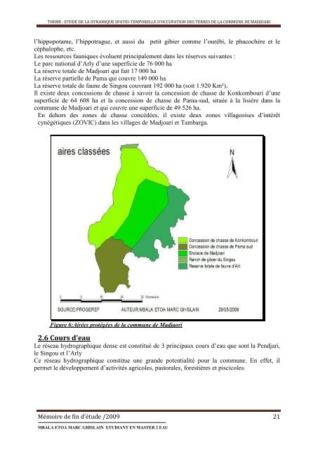 memoire pour l'obtention du master d'ingenierie en eau