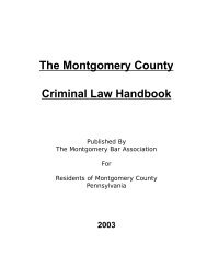 2003 Criminal Defense Handbook - Montgomery Bar Association
