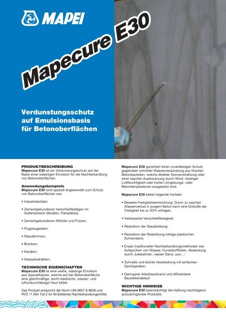Mapecure E30 - Crocispa.it