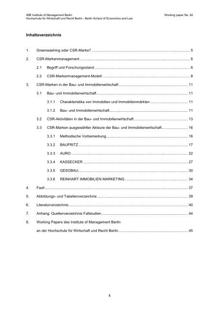 CSR-Markenmanagement - MBA Programme der HWR Berlin