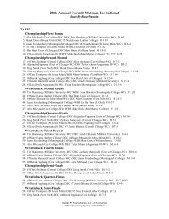 Results - Morningside College