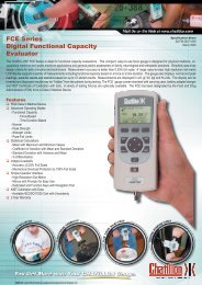 FCE Series Digital Functional Capacity Evaluator - Rossbrownsales ...