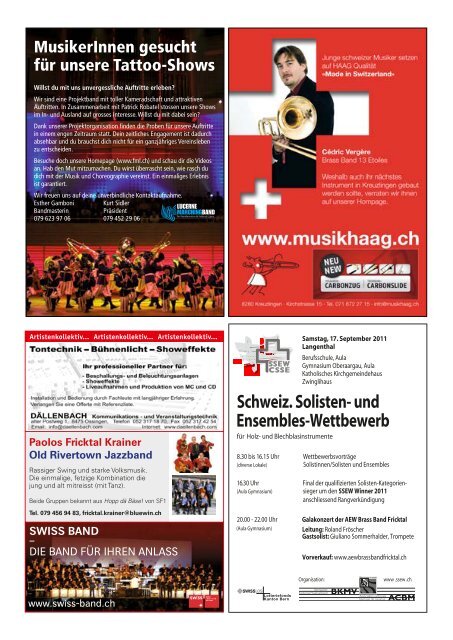 Appermont: Der Existenz auf der Spur - Schweizer Blasmusikverband