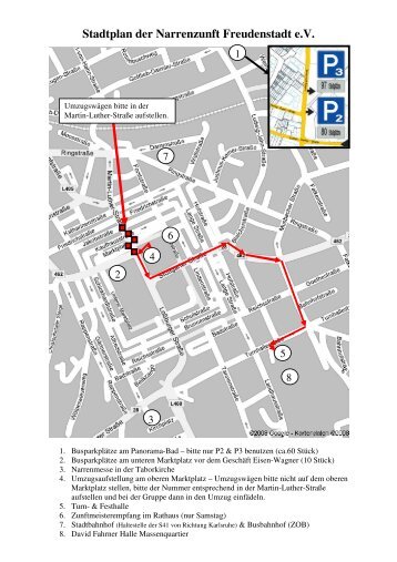 Stadtplan der Narrenzunft Freudenstadt e.V. - Gartazwergla ...