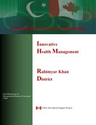 Innovative Health Management Rahimyar Khan District