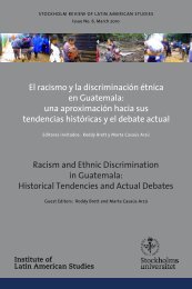 Racism and Ethnic Discrimination in Guatemala - Institute of Latin ...