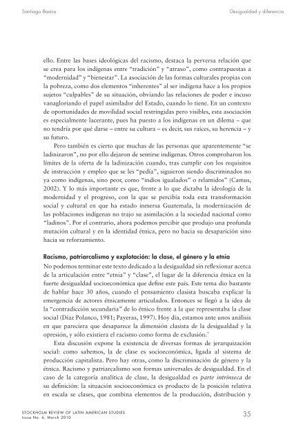 Racism and Ethnic Discrimination in Guatemala - Institute of Latin ...