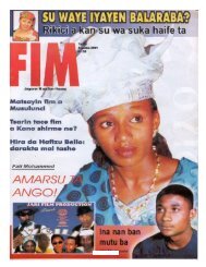 Mujallar FIM - August 2001 - Kano Online