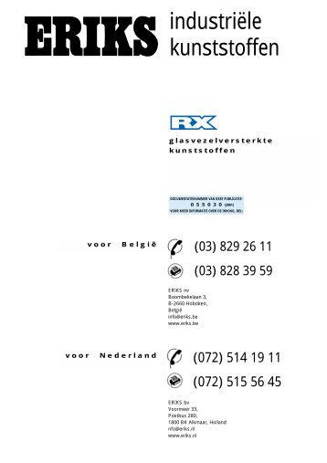 industriële kunststoffen - Eriks