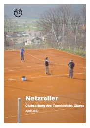 Ausgabe April 2007 - Tennisclub Zizers