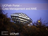 UCPath Portal â Case Management and AWE - Blink