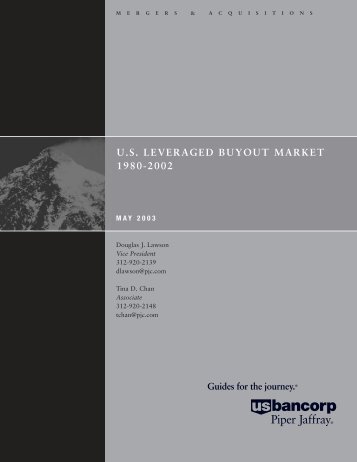 US Leveraged Buyout Market From 1980-2002 - Piper Jaffray