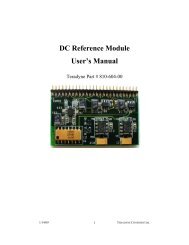 DC Reference Module User's Manual - Teradyne GSO