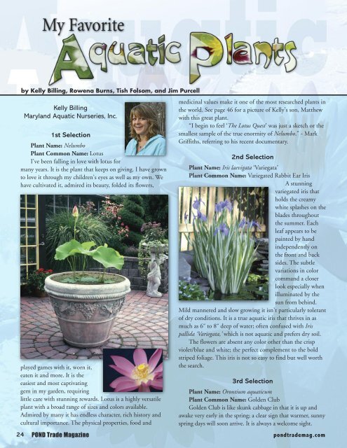 Download the May / June, 2010 PDF - Pond Trade Magazine