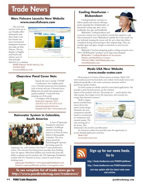 Download the May / June, 2010 PDF - Pond Trade Magazine