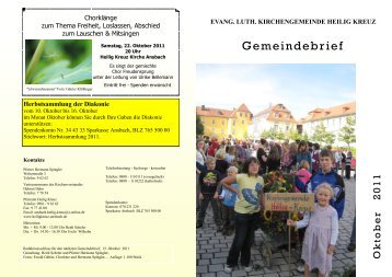 Oktober 2011 (PDF-Datei) - Heilig Kreuz Kirche Ansbach