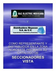 SECCIONADORES VISTA - Distribuidora Mayecen