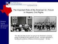 The Important Role of the American G.I. Forum in Hispanic Civil Rights