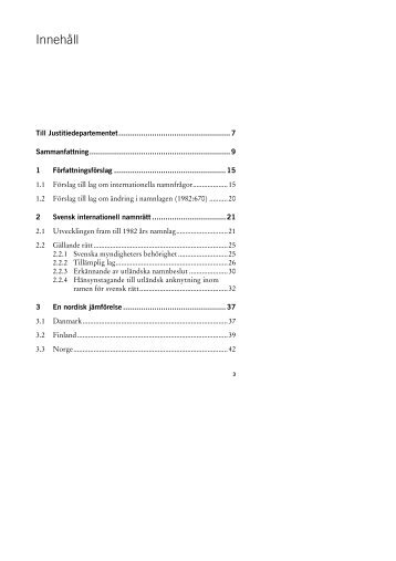 Ds 2011:39 Internationella namnfrÃ¥gor