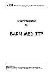 Patientinformation vid ITP - BLF