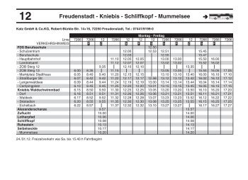 Freudenstadt - Kniebis - Schliffkopf - Mummelsee - Katz GmbH & Co ...