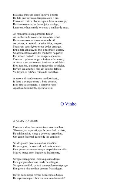 As  Flores do Mal - Charles Baudelaire