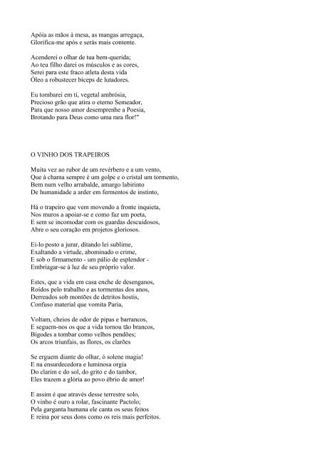 As  Flores do Mal - Charles Baudelaire