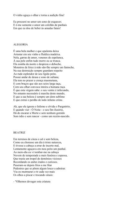 As  Flores do Mal - Charles Baudelaire