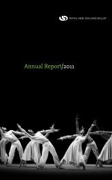 Annual Report/2011 - Royal New Zealand Ballet