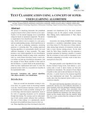 text classification using a concept of super- vised learning algorithm