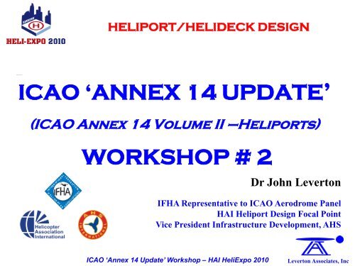 ICAO ANNEX 14 - Helicopter Association International