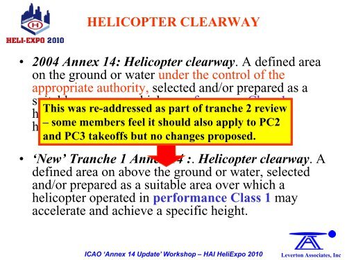 ICAO ANNEX 14 - Helicopter Association International