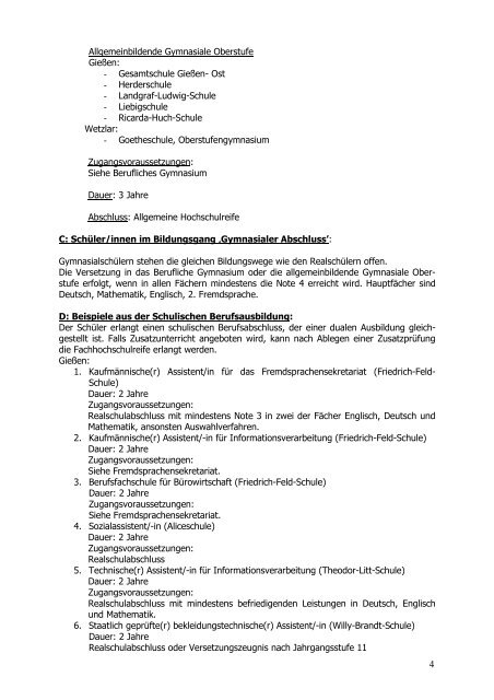 Elternbrief IV 09 -10 - Gesamtschule Gleiberger Land