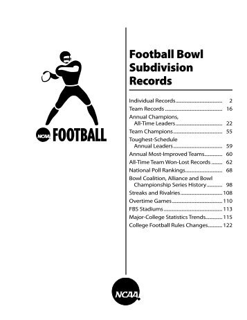 FBS Records - National Collegiate Athletic Association