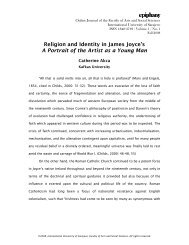 Religion and Identity in James Joyce's A Portrait of the Artist as a ...