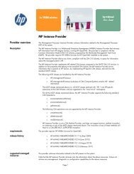 MP Instance Provider - OpenVMS Systems - HP