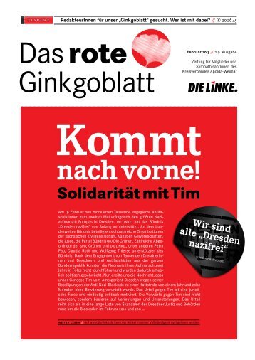 Ausgabe Februar 2013 - DIE LINKE. Kreisverband Apolda-Weimar