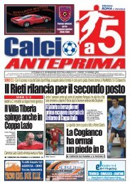 calcio a 5 anteprima 3/08