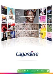 Sustainable Development Report 2010 (pdf - 3.1 Mb) - Lagardère