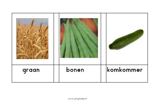 woordkaarten- project de boerderij - Juf Janneke
