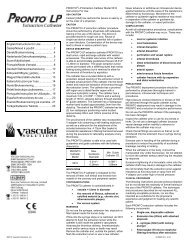 INSTRUCTIONS FOR USE - Vascular Solutions, Inc.