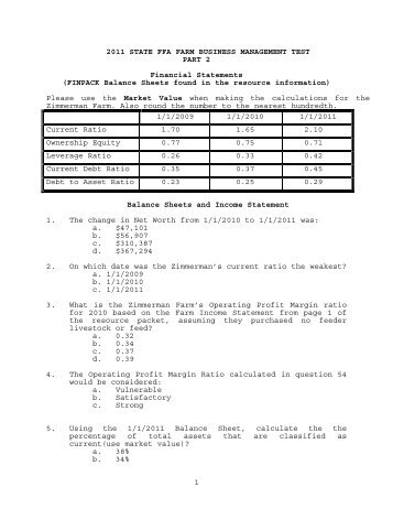 1 2011 STATE FFA FARM BUSINESS MANAGEMENT ... - ND FFA