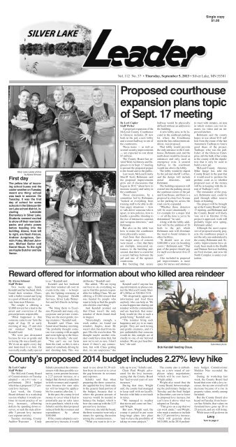 Silver Lake Leader - The McLeod County Chronicle