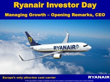 Presentation - Ryanair