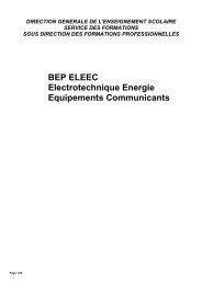 BEP ELEEC - Réseau National de Ressources en Électrotechnique