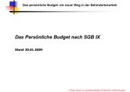 Mit einem Persönlichen Budget - Netzwerk AUTISMUS Niedersachsen